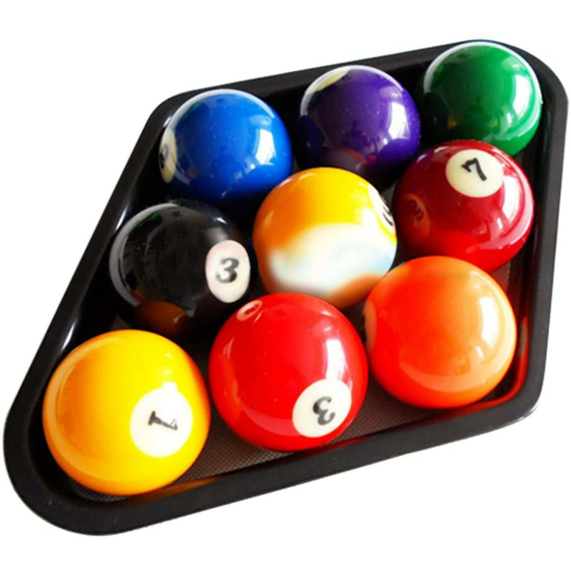 Billiards 9 Ball  Pool Table Quadrangle Rack Heavy Duty Black Plastic for 1/4"